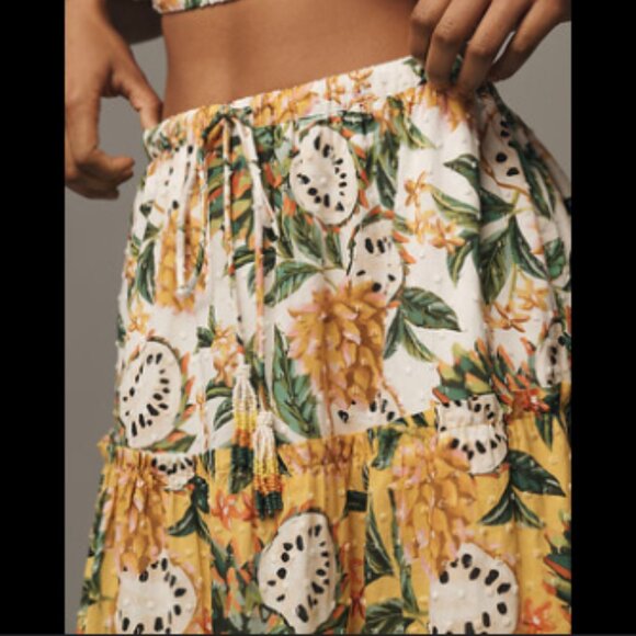 Brand New Farm Rio Mixed Biriba Maxi Skirt - Picture 5 of 12